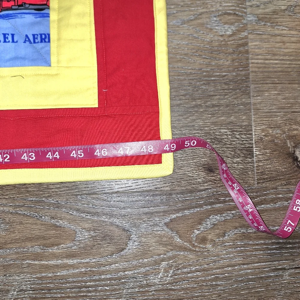 Handmade Fire Truck Themed Quilt, Flannel Backed, NWOT